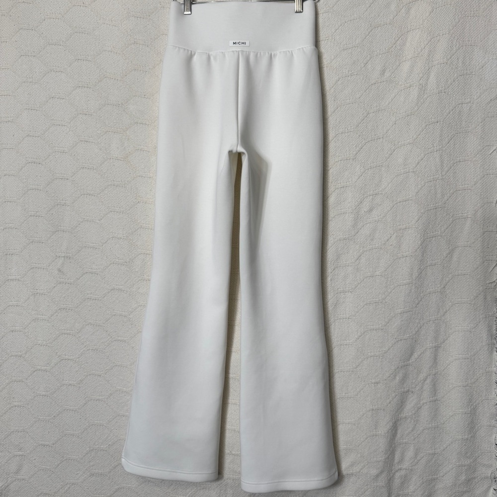 MICHI White Lace-Up Track Pants Small - Picture 4 of 5